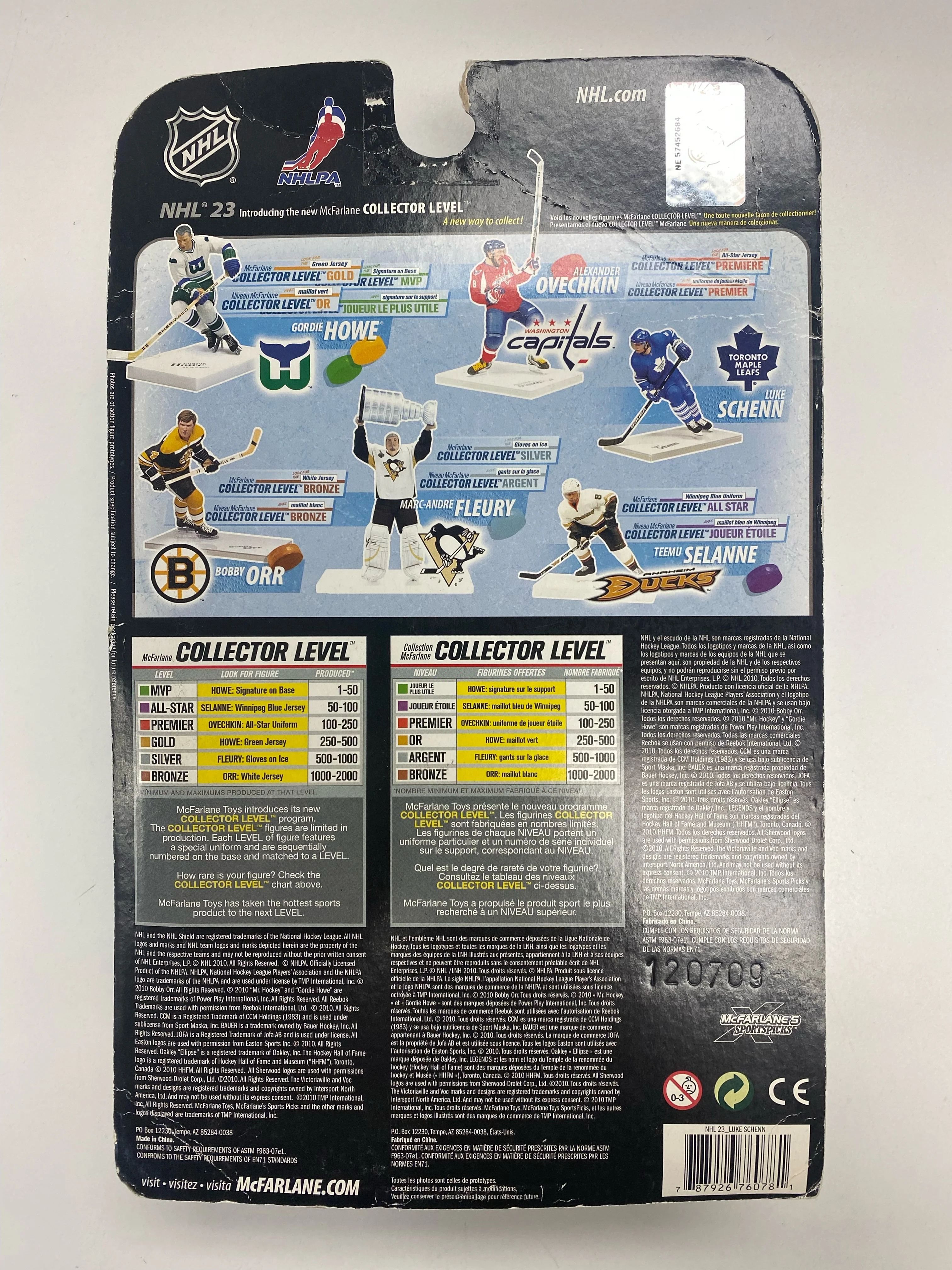 McFarlane Toys - NHL - Toronto Leafs - Luke Shenn Figure - White Jersey Variant *DAMAGED BOX* - Image 2