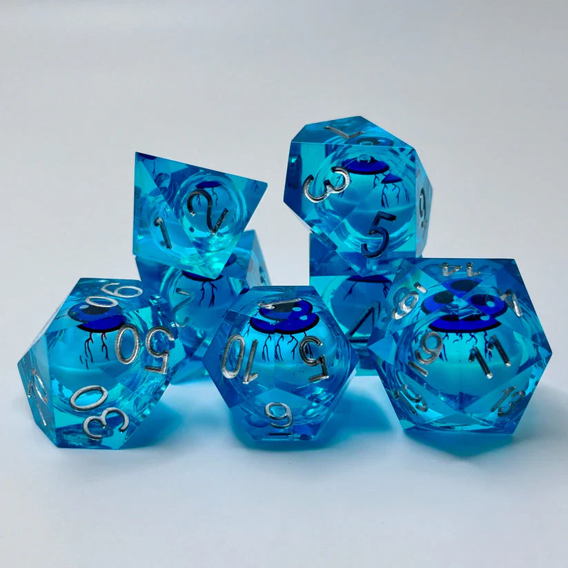 Merchant Guild House - Dice - Blue Eye of Misfortune - Liquid Core Eye