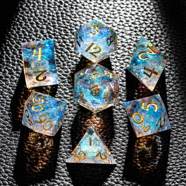 Merchant Guild House - Dice - Luster Gold - Sharp Edge Resin