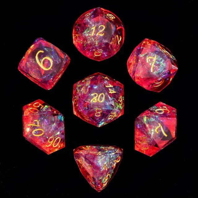 Merchant Guild House - Dice - Phoenix Pyrohex - Gem Cut Resin