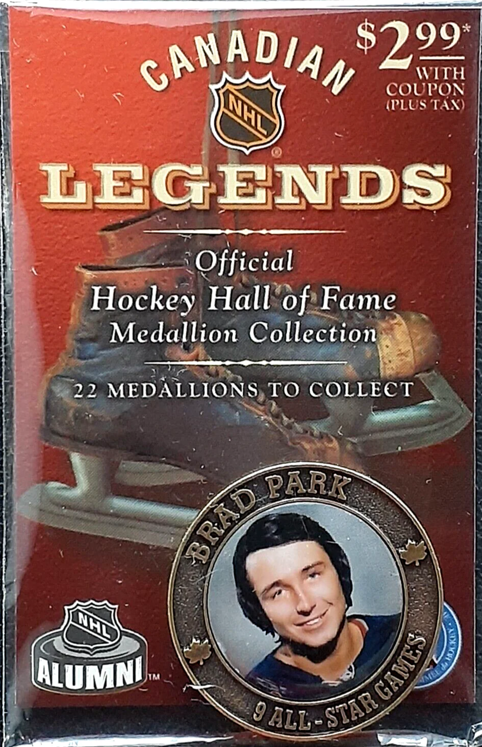 NHL - Canadian Legends - Official Hockey Hall of Fame - Medallion Collection - Brad Park