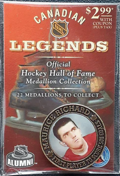 NHL - Canadian Legends - Official Hockey Hall of Fame - Medallion Collection - Maurice Richard