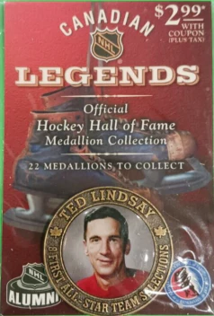 NHL - Canadian Legends - Official Hockey Hall of Fame - Medallion Collection - Ted Lindsay