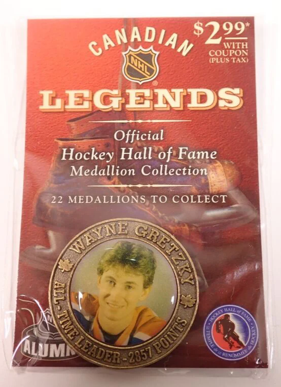 NHL - Canadian Legends - Official Hockey Hall of Fame - Medallion Collection - Wayne Gretzky