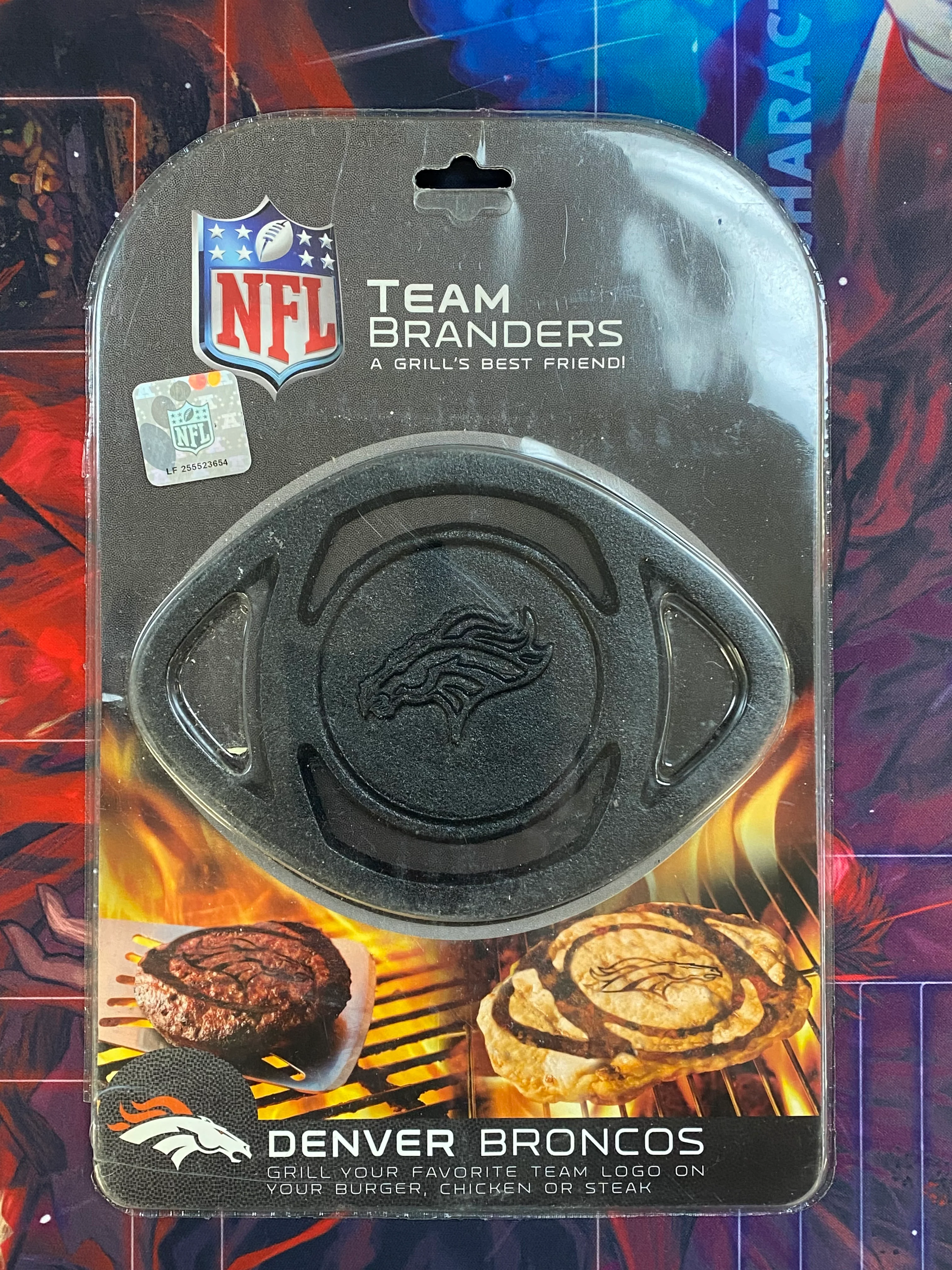 Pangea Brands - NFL - Team Branders - Burger - Denver Broncos - DAMAGED PACKAGING