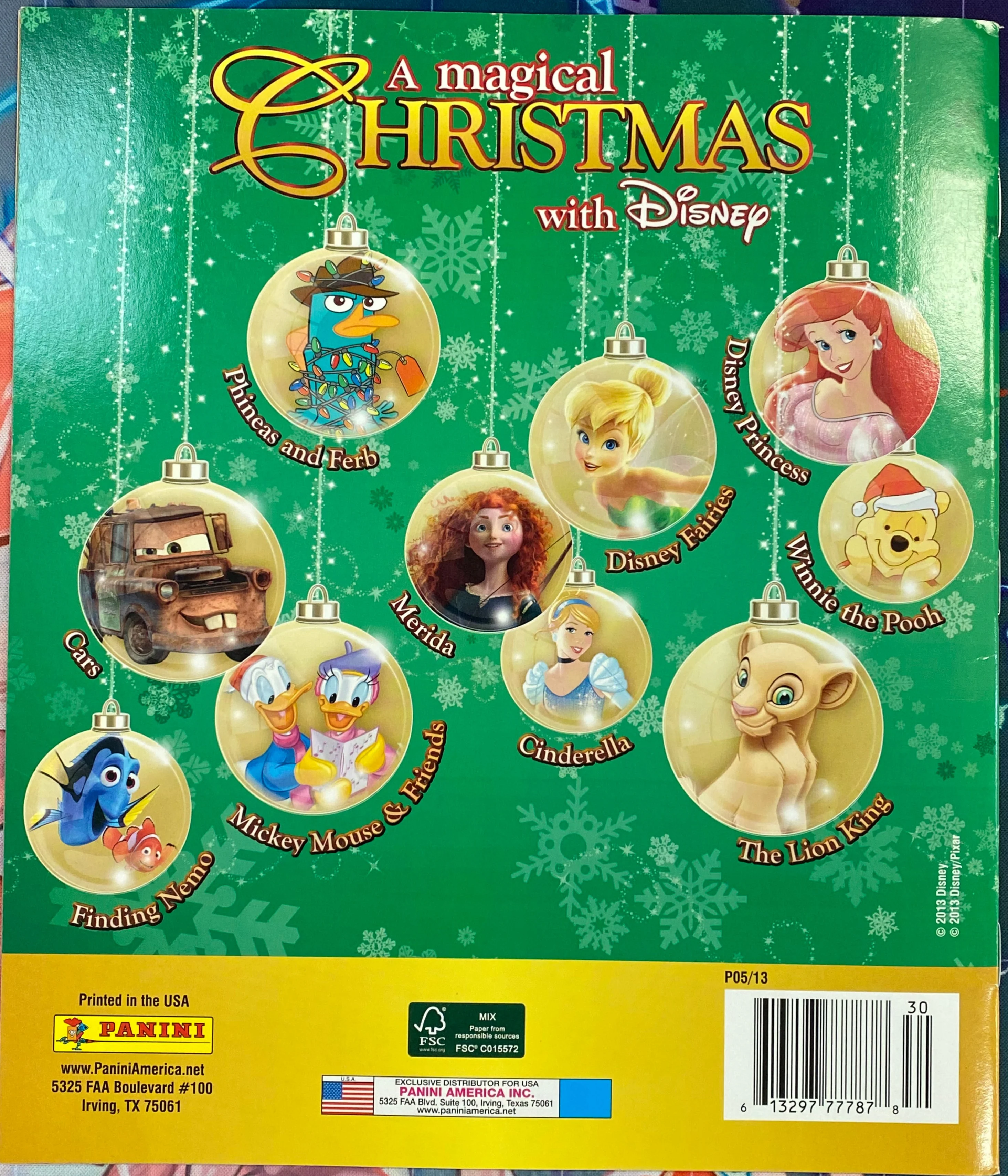 Panini - 2013 - Magical Disney Christmas - Sticker Album - Image 2
