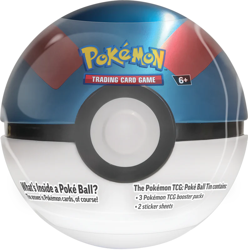 Pokemon - 2024 - Winter Pokeball Collector Tin - Great Pokeball