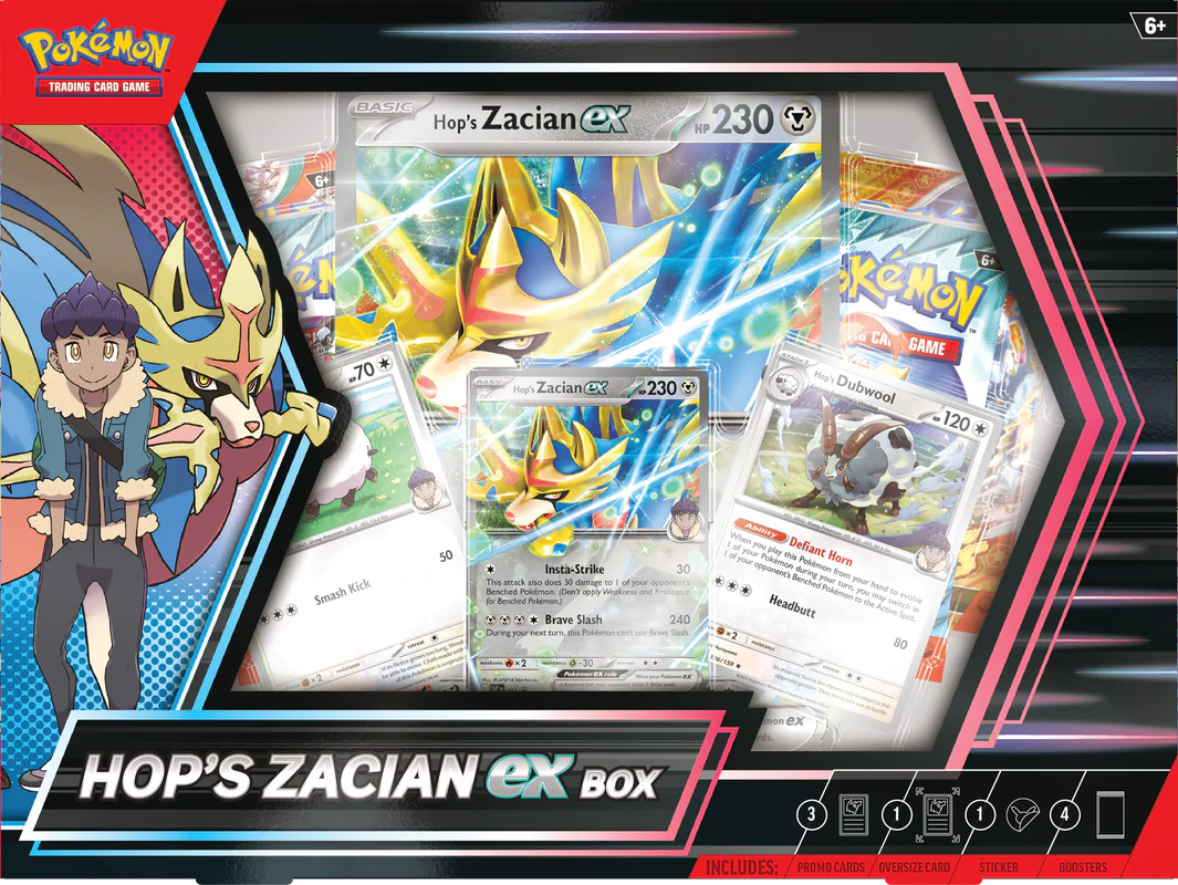 Pokemon - Hops Zacian EX - Collection Box