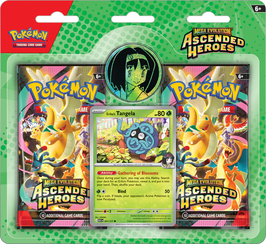 Pokémon - Mega Evolution - Ascended Heroes - 2 Pack Blister - Erika's Tangela