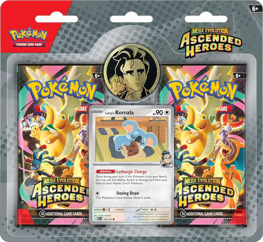 Pokémon - Mega Evolution - Ascended Heroes - 2 Pack Blister - Larry's Komala
