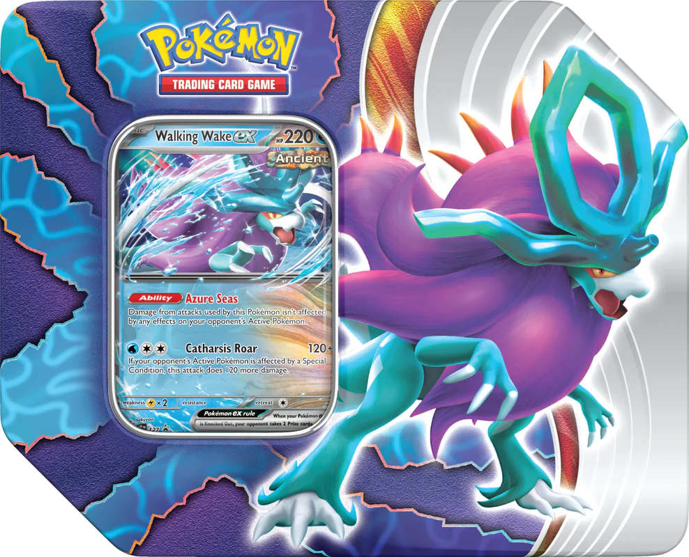 Pokemon - Paradox Clash Tin - Walking Wake EX