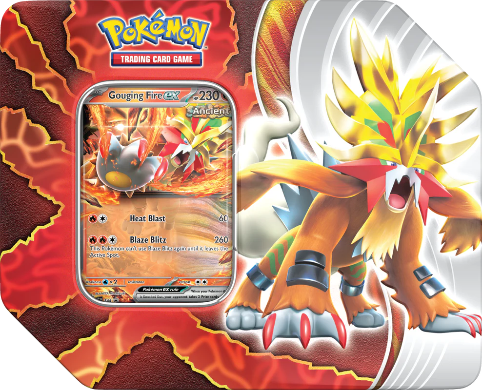 Pokemon - Paradox Destinies Tin - Gouging Fire EX