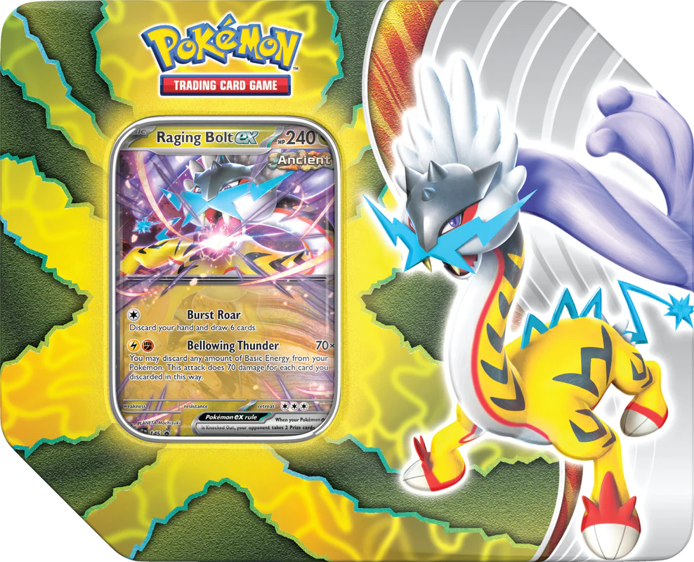 Pokemon - Paradox Destinies Tin - Raging Bolt EX