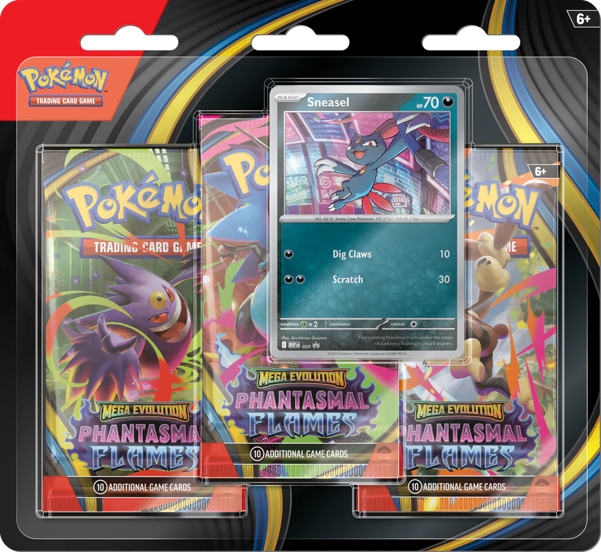 Pokémon - Mega Evolution - Phantasmal Flames - 3 Pack Blister - Sneasel