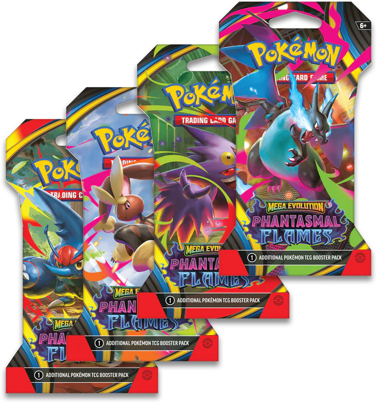 Pokémon - Mega Evolution - Phantasmal Flames - Sleeved Blister Pack