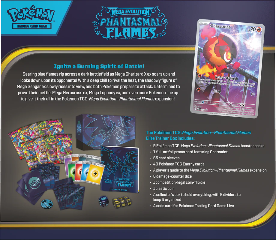 Pokémon - Mega Evolution - Phantasmal Flames - Elite Trainer Box - Image 3