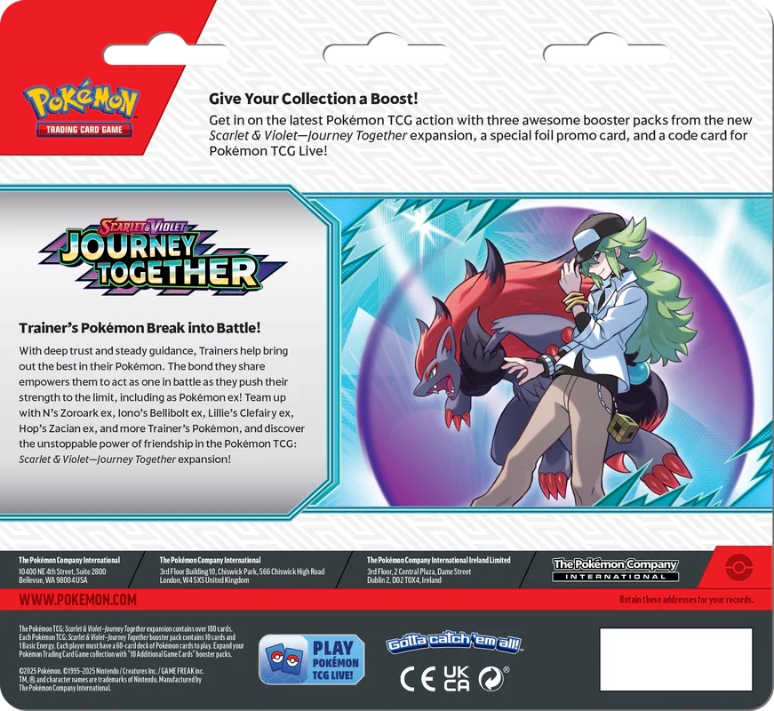 Pokémon - Scarlet and Violet - Journey Together - 3 Pack Blister - Yanmega - Image 2