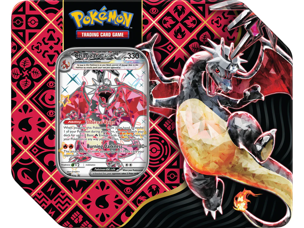 Pokemon - Scarlet and Violet - Paldean Fates - Charizard EX - Tin