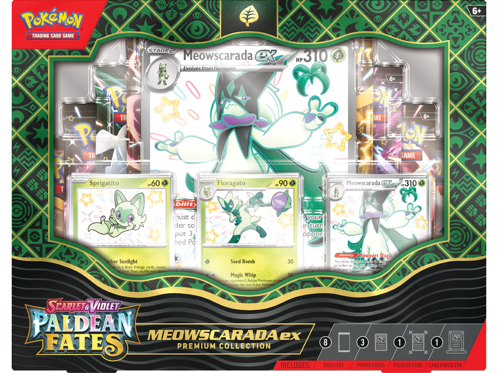 Pokemon - Scarlet and Violet - Paldean Fates - Meowscarada EX - Premium Collection