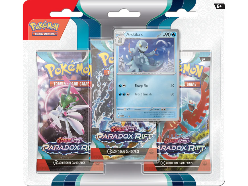 Pokemon - Scarlet and Violet - Paradox Rift - 3 Pack Blister - Arctibax