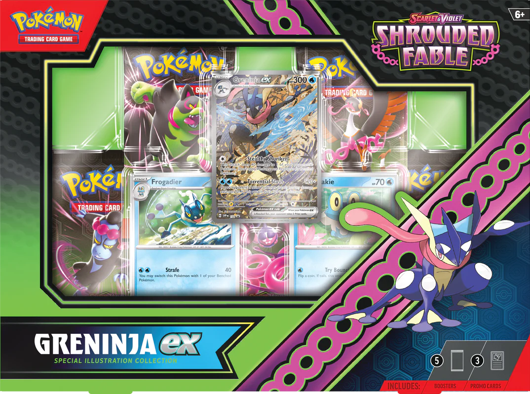 Pokemon - Scarlet and Violet - Shrouded Fable - Greninja EX - Special Illustration Collection