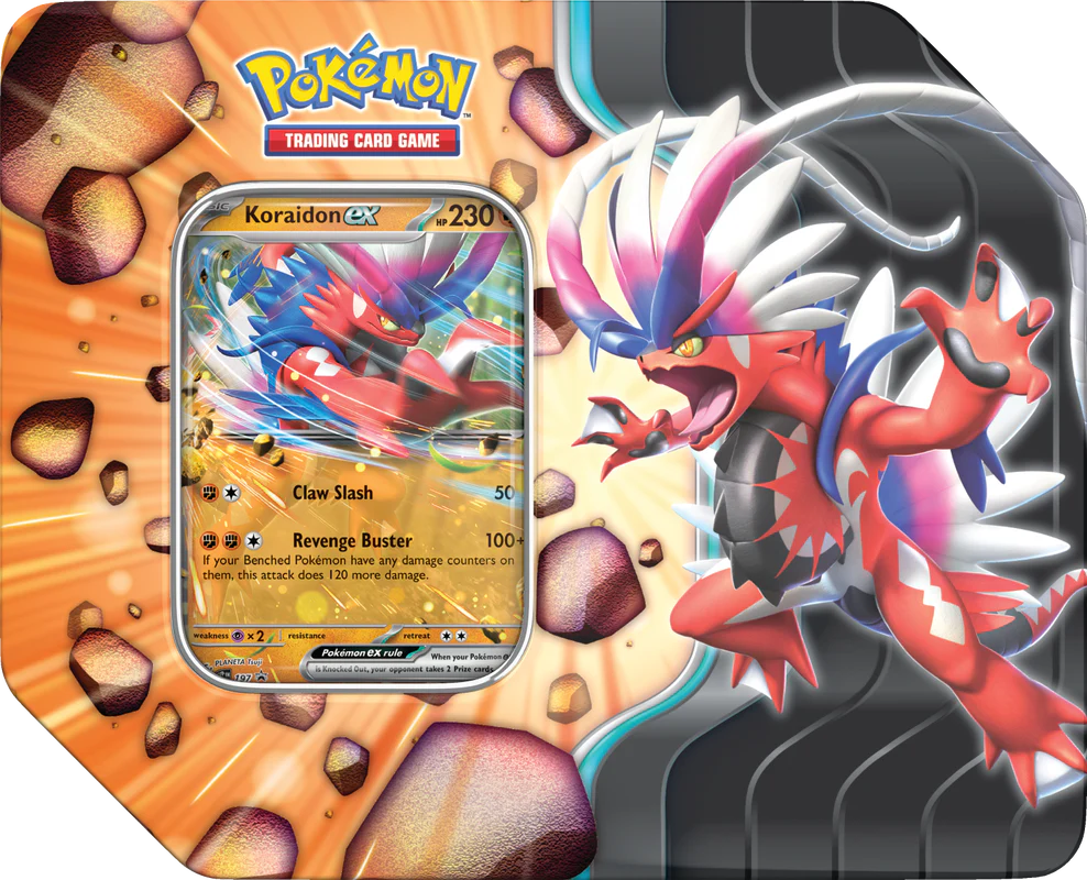 Pokemon - Scarlet and Violet - Slashing Legends - Koraidon EX - Tin