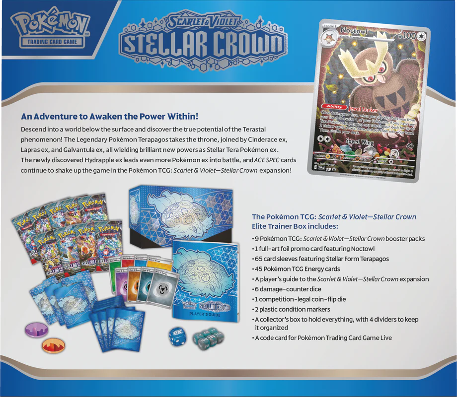 Pokemon - Scarlet and Violet - Stellar Crown - Elite Trainer Box - Image 3