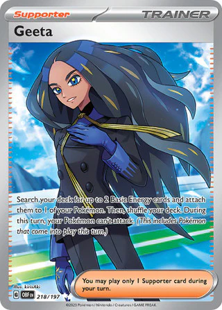 Pokemon - Single - Geeta - 218/197 - Ultra Rare - PKS0029