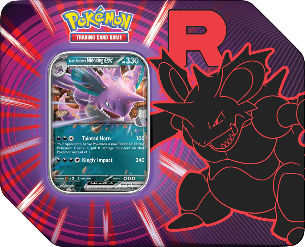 Pokemon - Team Rocket Tin - Nidoking EX