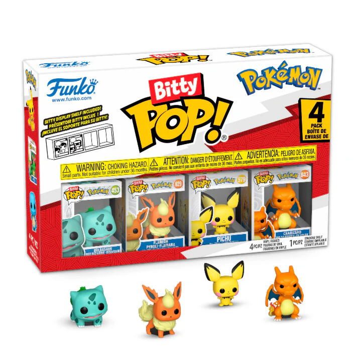 POP! - Bitty - Games - Pokemon - Bulbasaur - 4 Pack