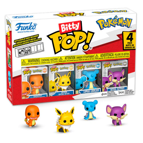 POP! - Bitty - Games - Pokemon - Charmander - 4 Pack