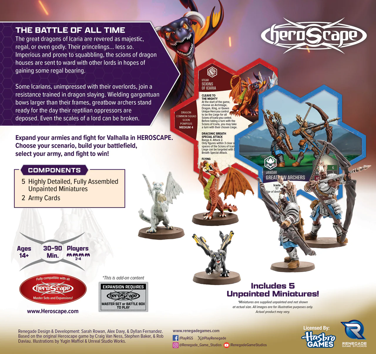 Renegade Game Studios - Heroscape - Greatbows Archers and Scions of Icaria - Army Expansion - Image 2