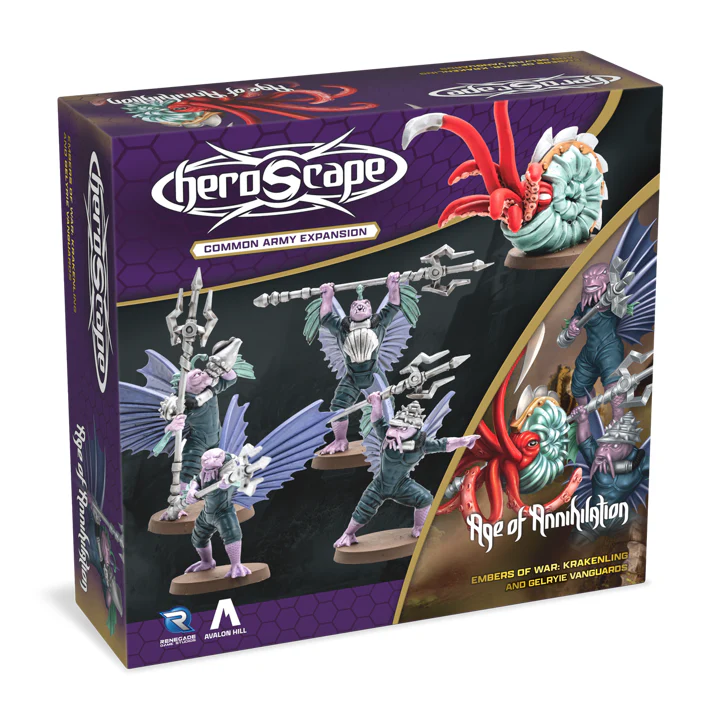 Renegade Game Studios - Heroscape - Krakenling and Gelryie Vanguards - Army Expansion