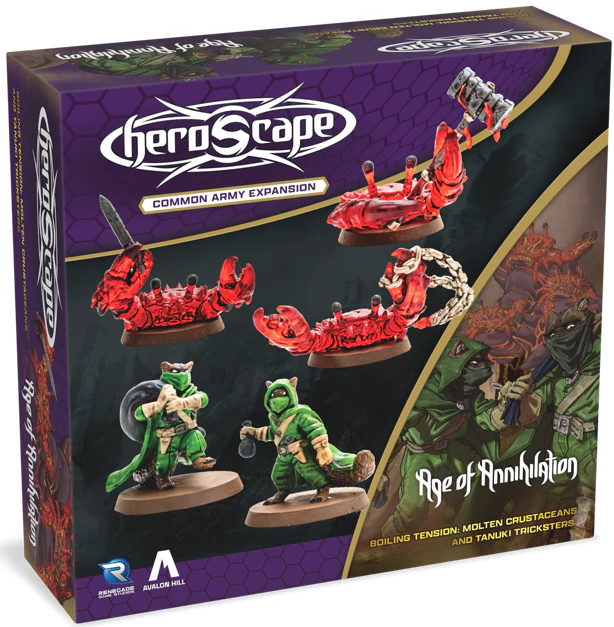 Renegade Game Studios - Heroscape - Molten Crustaceans and Tanuki Tricksters - Army Expansion