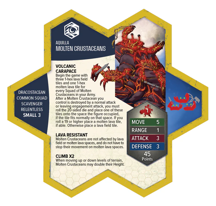 Renegade Game Studios - Heroscape - Molten Crustaceans and Tanuki Tricksters - Army Expansion - Image 4