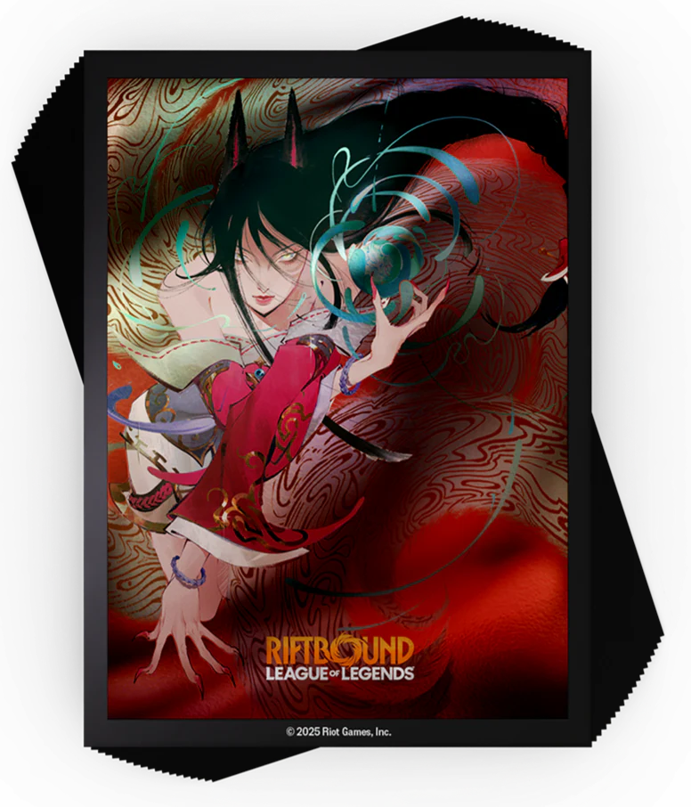 Riftbound - League of Legends Trading Card Game - Origins - Art Sleeves - Ahri - 100 Count