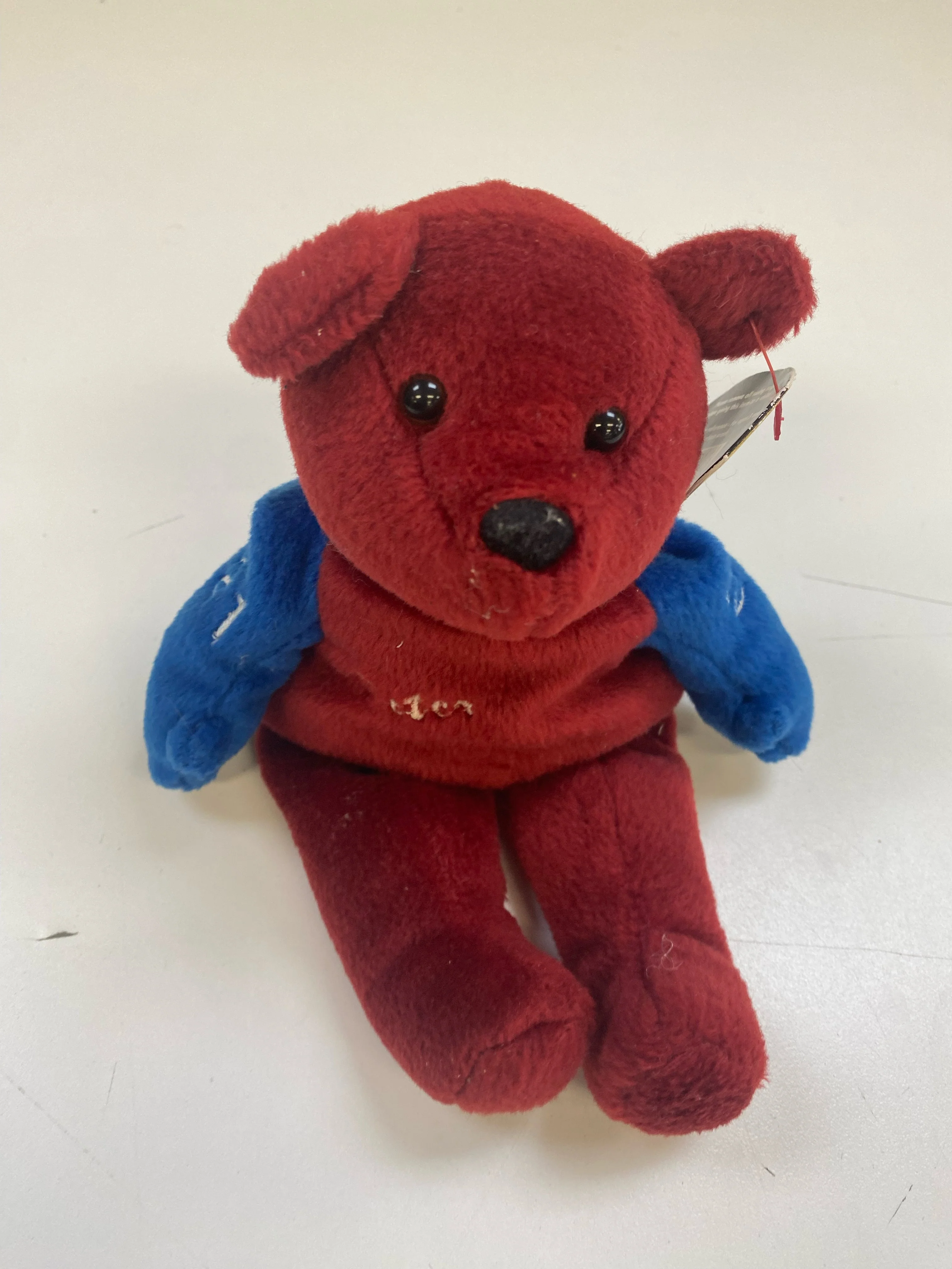Salvino's Bammers - 1999 - Red & Blue Teddy Bear - Peter Forsberg