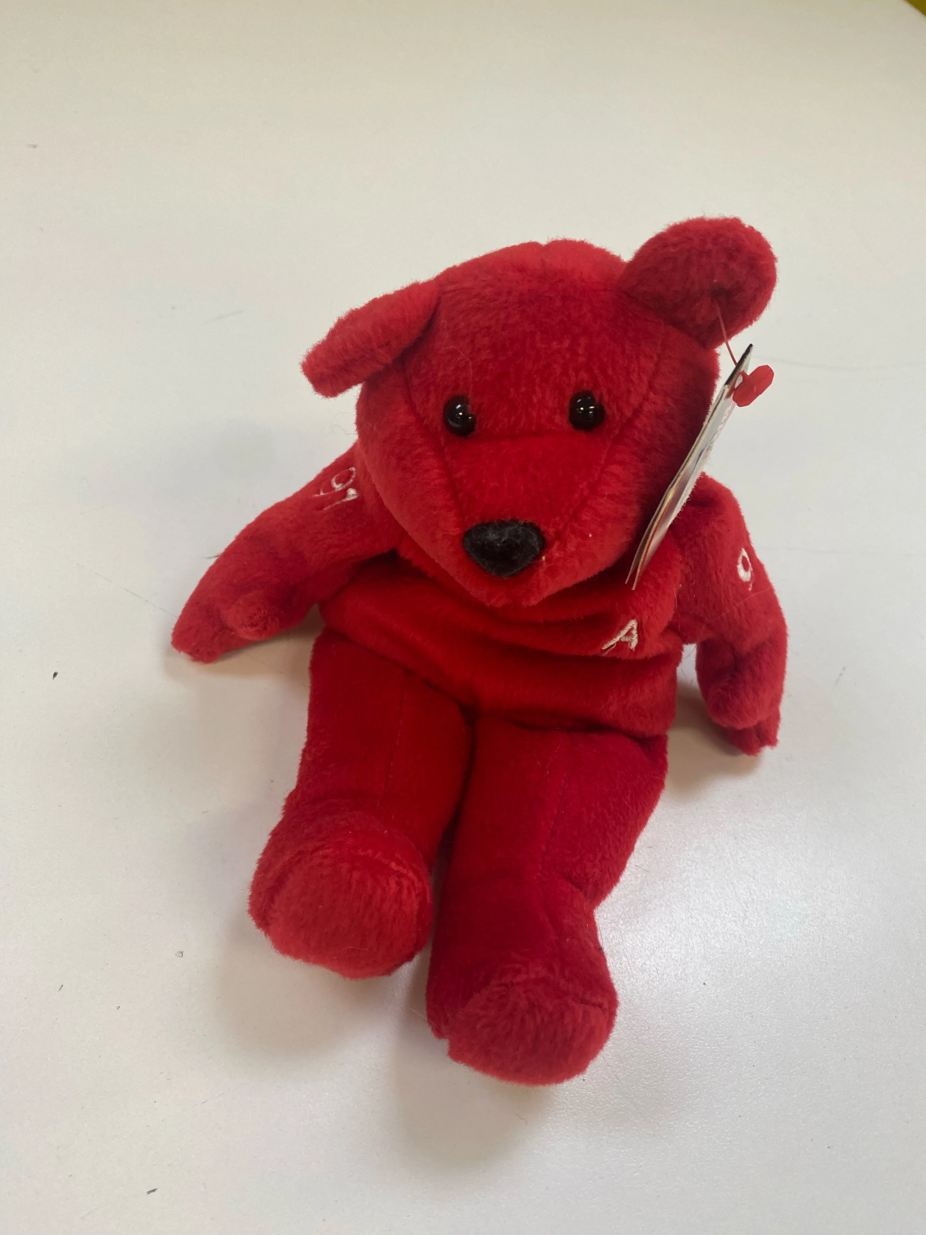 Salvino's Bammers - 1999 - Detroit Red Wings - Red Teddy Bear - Sergei Fedorov