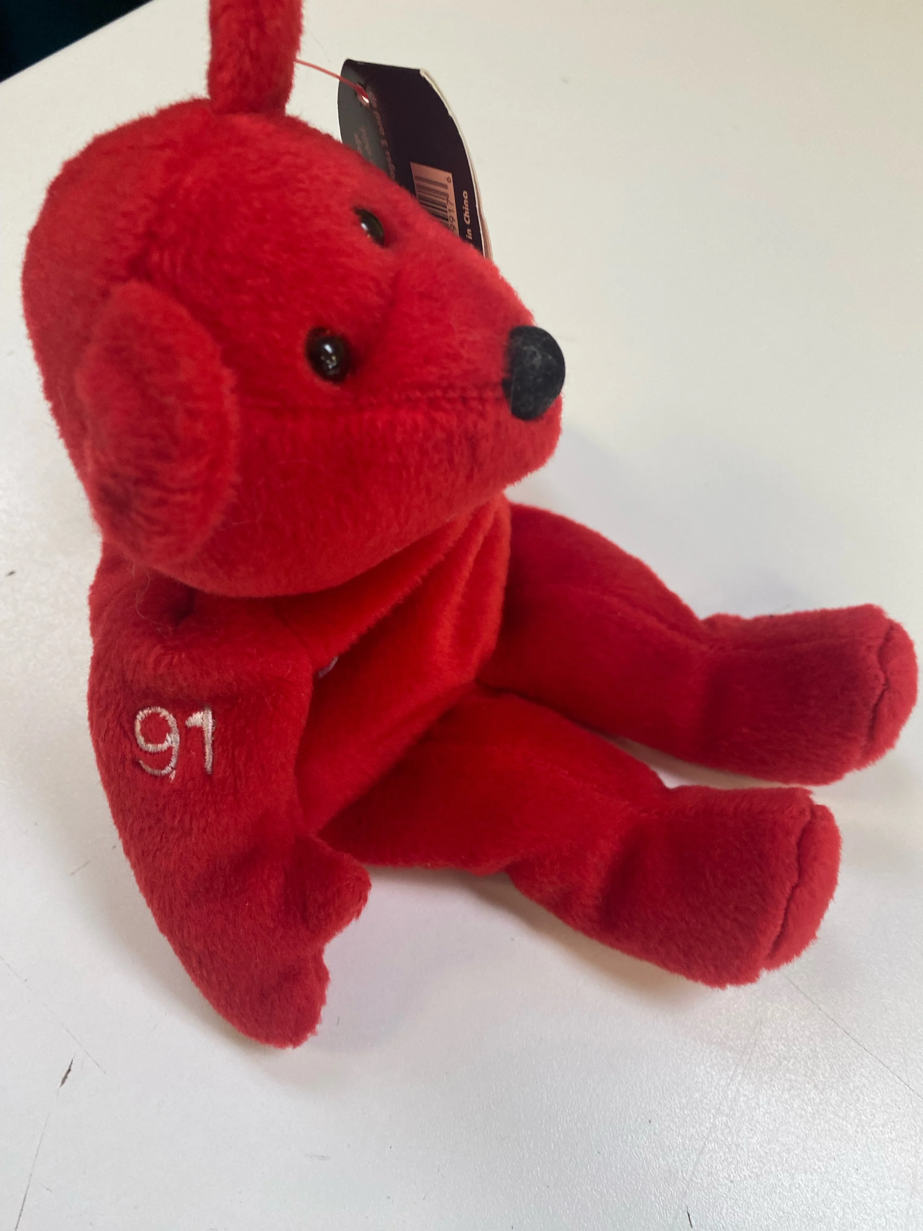 Salvino's Bammers - 1999 - Detroit Red Wings - Red Teddy Bear - Sergei Fedorov - Image 2