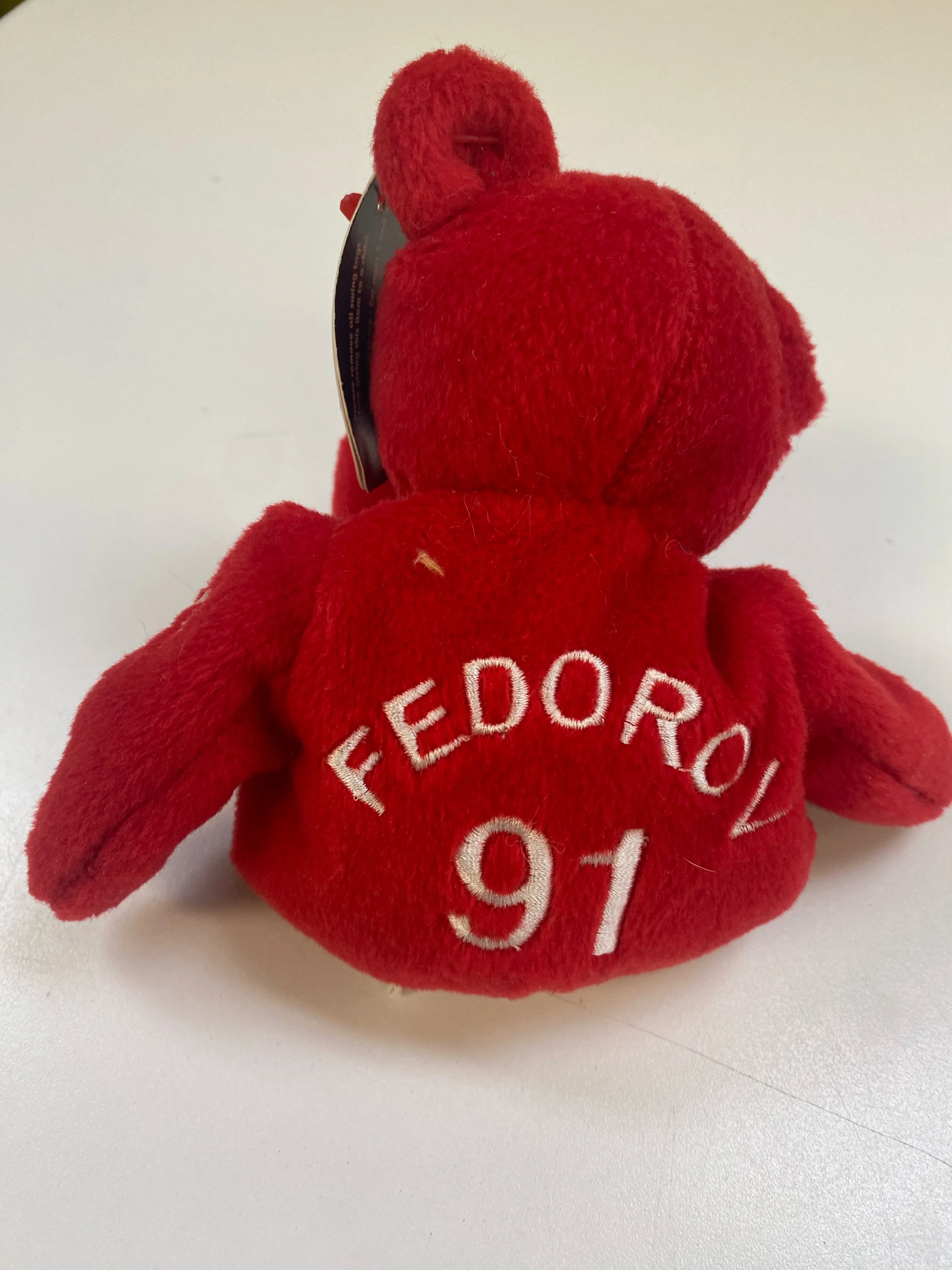 Salvino's Bammers - 1999 - Detroit Red Wings - Red Teddy Bear - Sergei Fedorov - Image 3