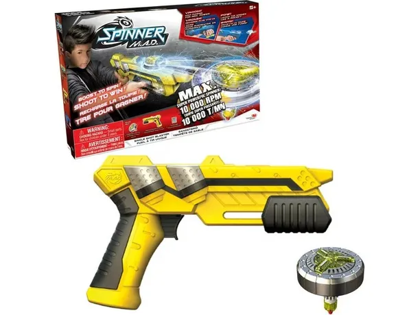 Silver Lit - Spinner Mad - Single Shot Blaster - Sandstorm