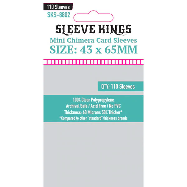 Sleeve Kings - Mini Chimera Card Sleeves - 43mm x 65mm
