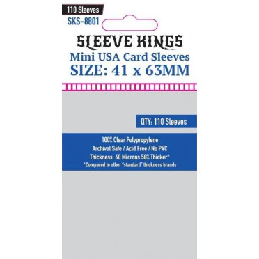 Sleeve Kings - Mini USA Card Sleeves - 41mm x 63mm