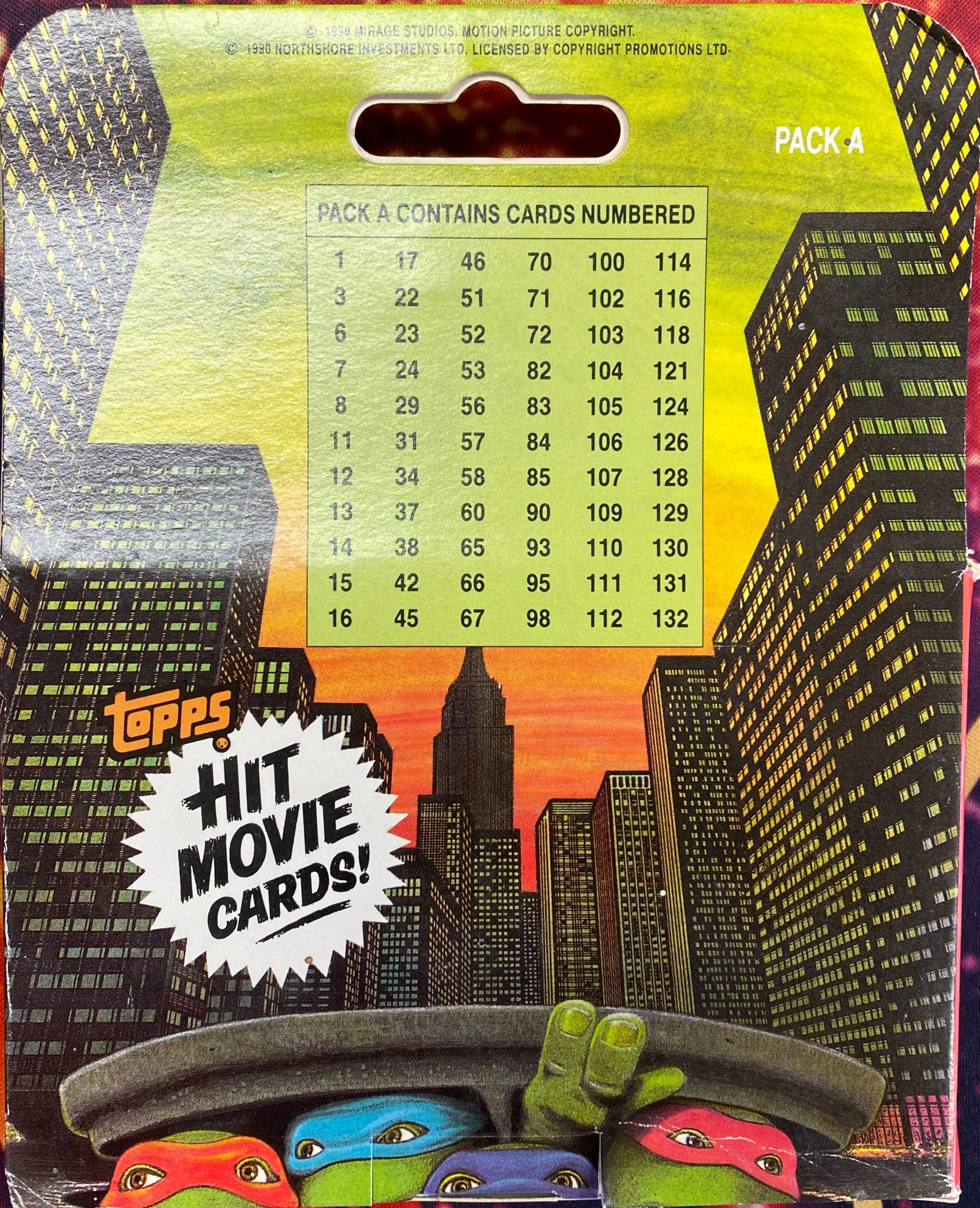 Topps - 1990 - Teenage Mutant Ninja Turtles - Deluxe Movie Edition - 66-Card Set - Image 2