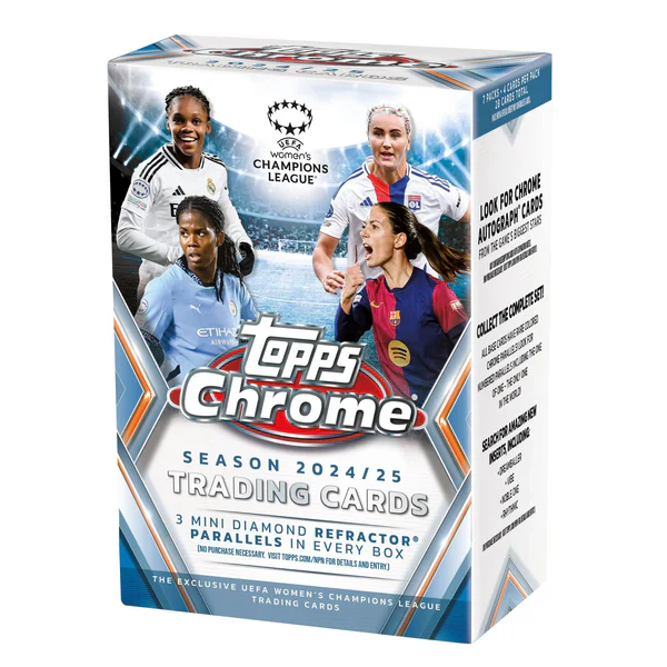 Topps - 2024-25 - UEFA - Chrome - Women's Soccer - Blaster Value Box