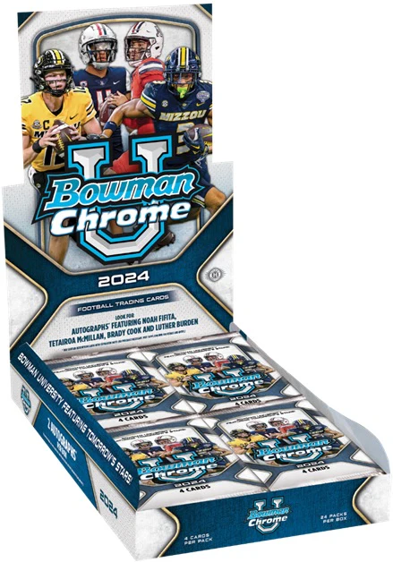 Topps - 2024 - University Football - Bowman Chrome - Hobby Box