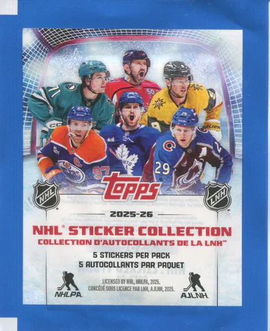 Topps - 2025-26 - Hockey - NHL - Sticker Pack
