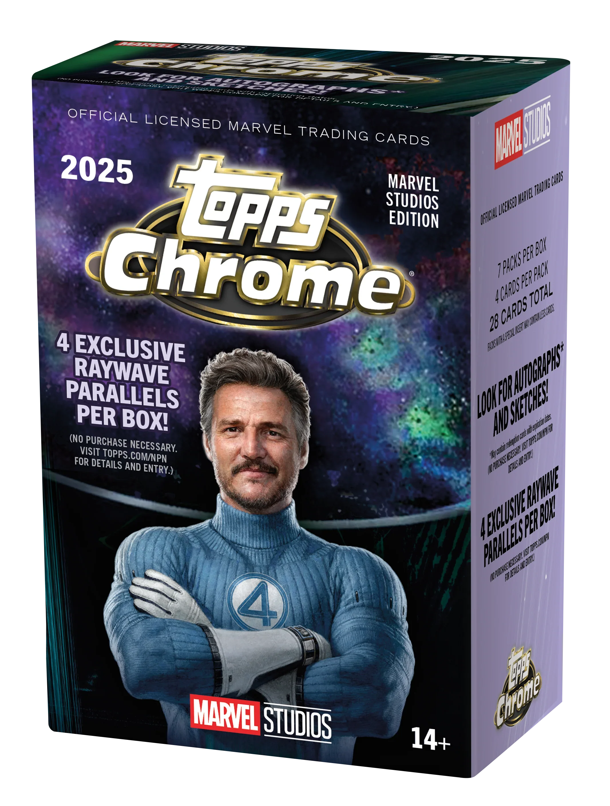 Topps - 2025 - Marvel - Chrome - Cinema - Blaster Value Box