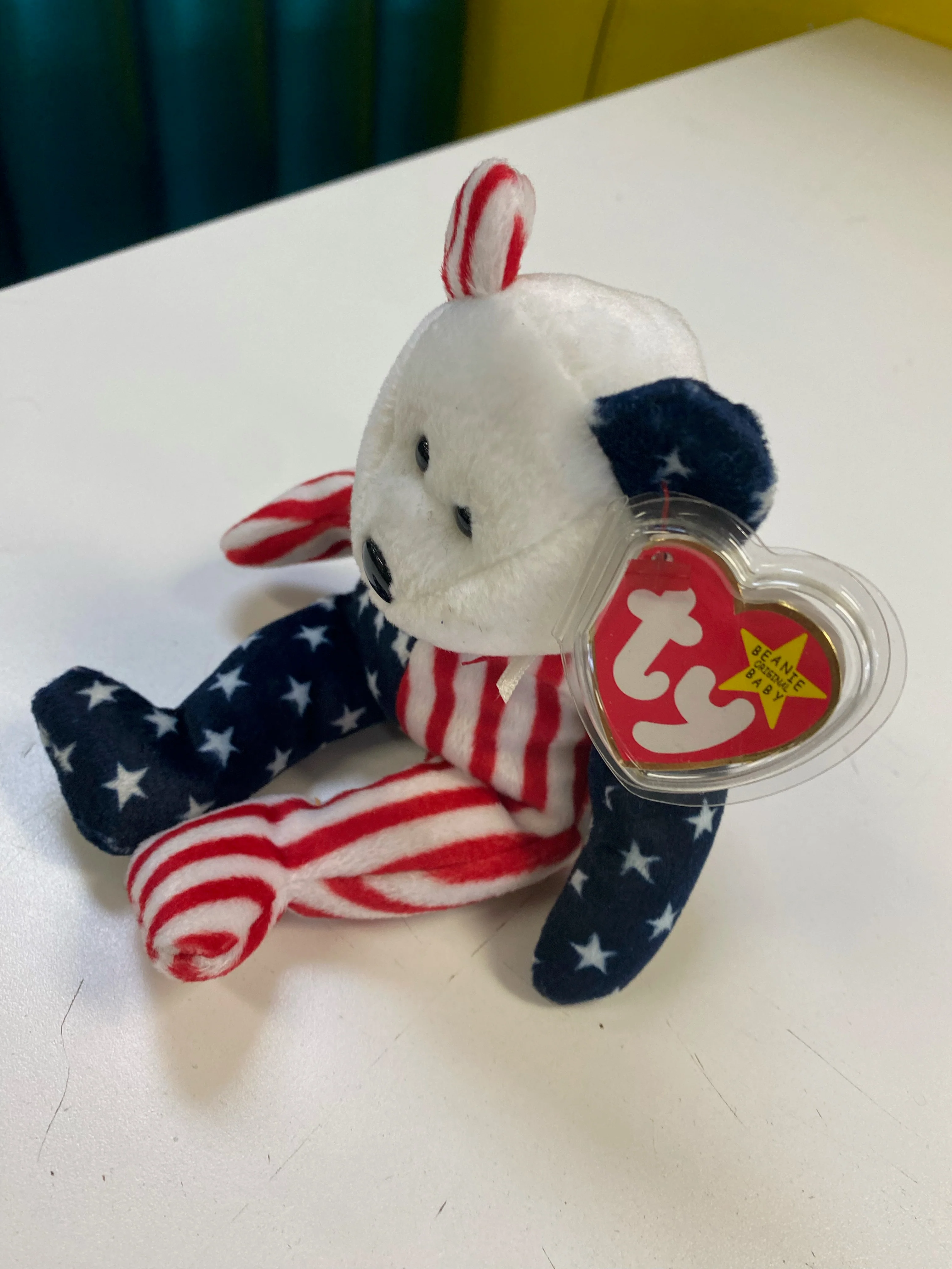 TY Beanie Babies - Spangle the Bear (White Head Variant) - Image 3