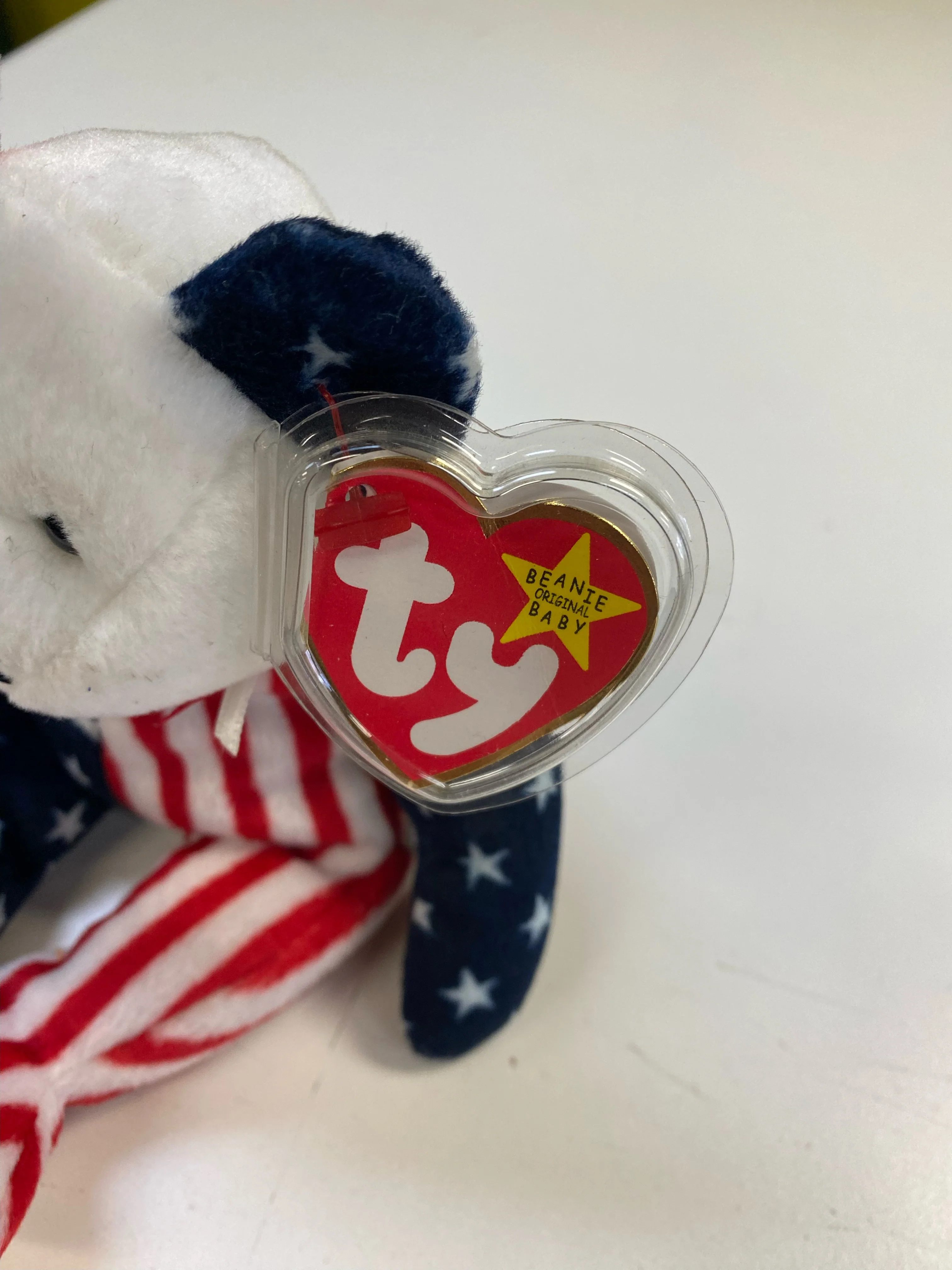 TY Beanie Babies - Spangle the Bear (White Head Variant) - Image 5